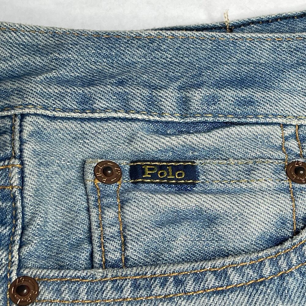 Polo Ralph Lauren Big Boys Sullivan Raw Hem Denim Shorts size 16 Slim New - Picture 10 of 12